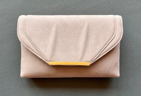 *Clutch* *Schultertasche* *Anna Field* *Zartrosa/Gold*