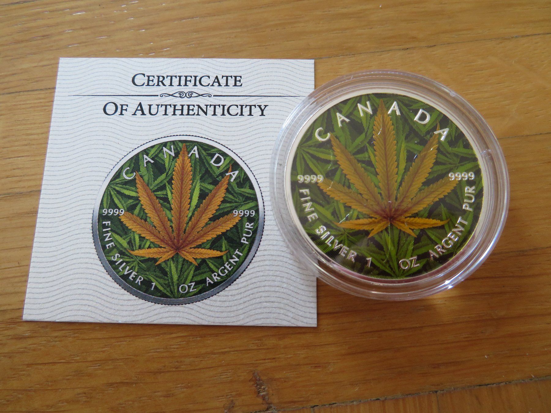 Alle Münzen: Cannabis Maple Leaf 2022 Canada 1 OZ SILBER - COLOR EDIT – Neu (gemäss Beschreibung) aus Wetzikon ZH von Nicki6 1