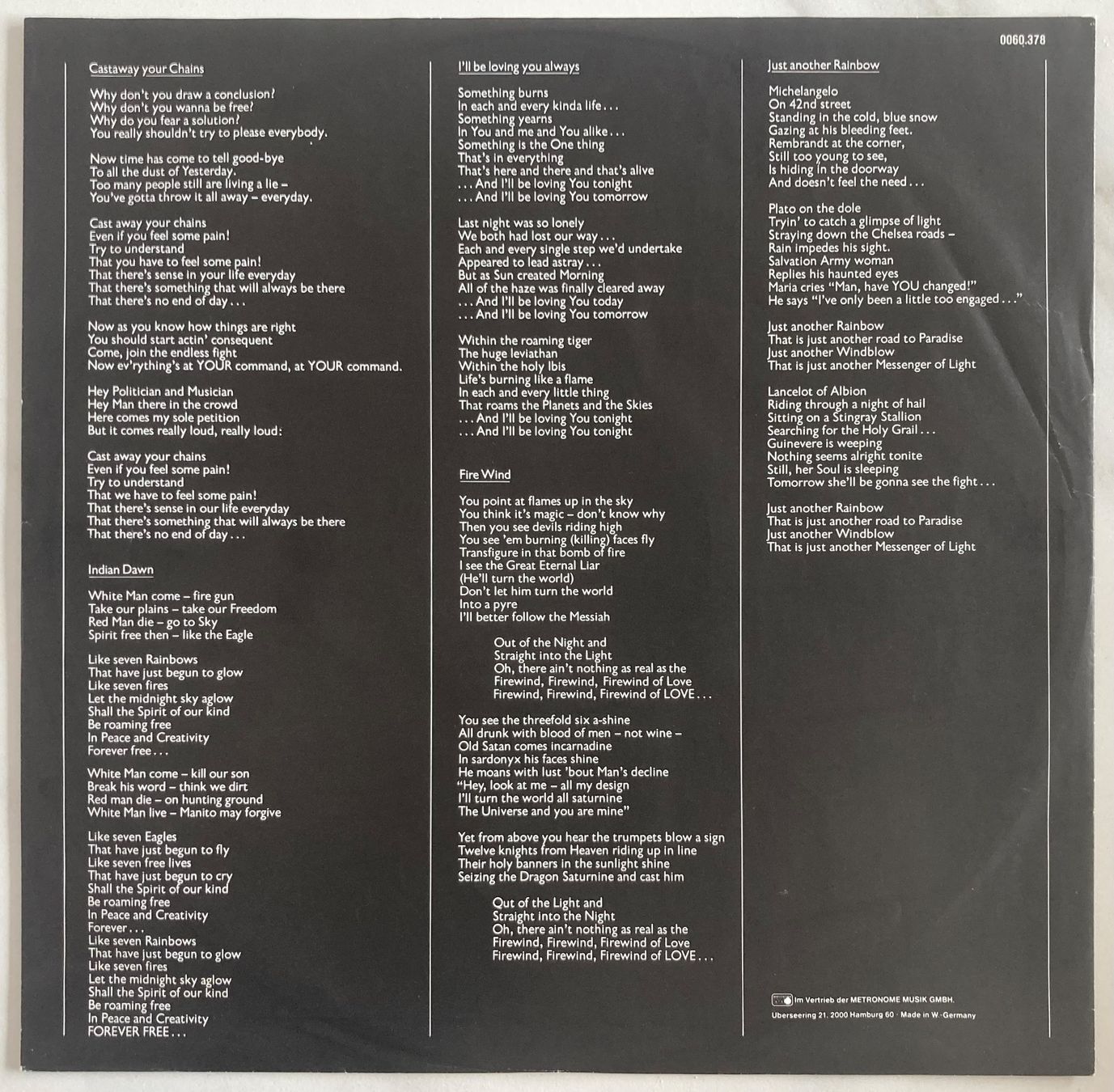 Dischi in vinile: ELECTRIC SUN - FIRE WIND – Usato da Poliez-Pittet venduto da Newtown-Records 2