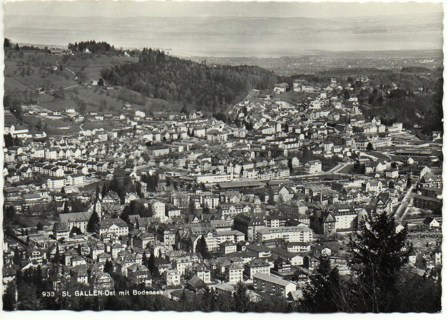 Cartes postales: ST. GALLEN Ost mit Bodensee – D'occasion à Jona par philajona