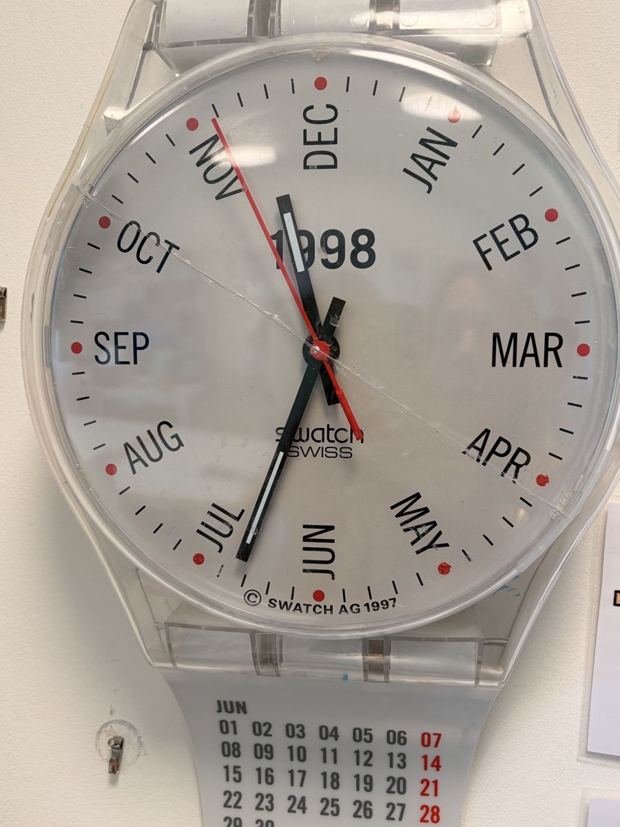 Swatch Orologi: Swatch maxi Wanduhr 1998 – Usato da Rheinfelden venduto da Cenicienta 2