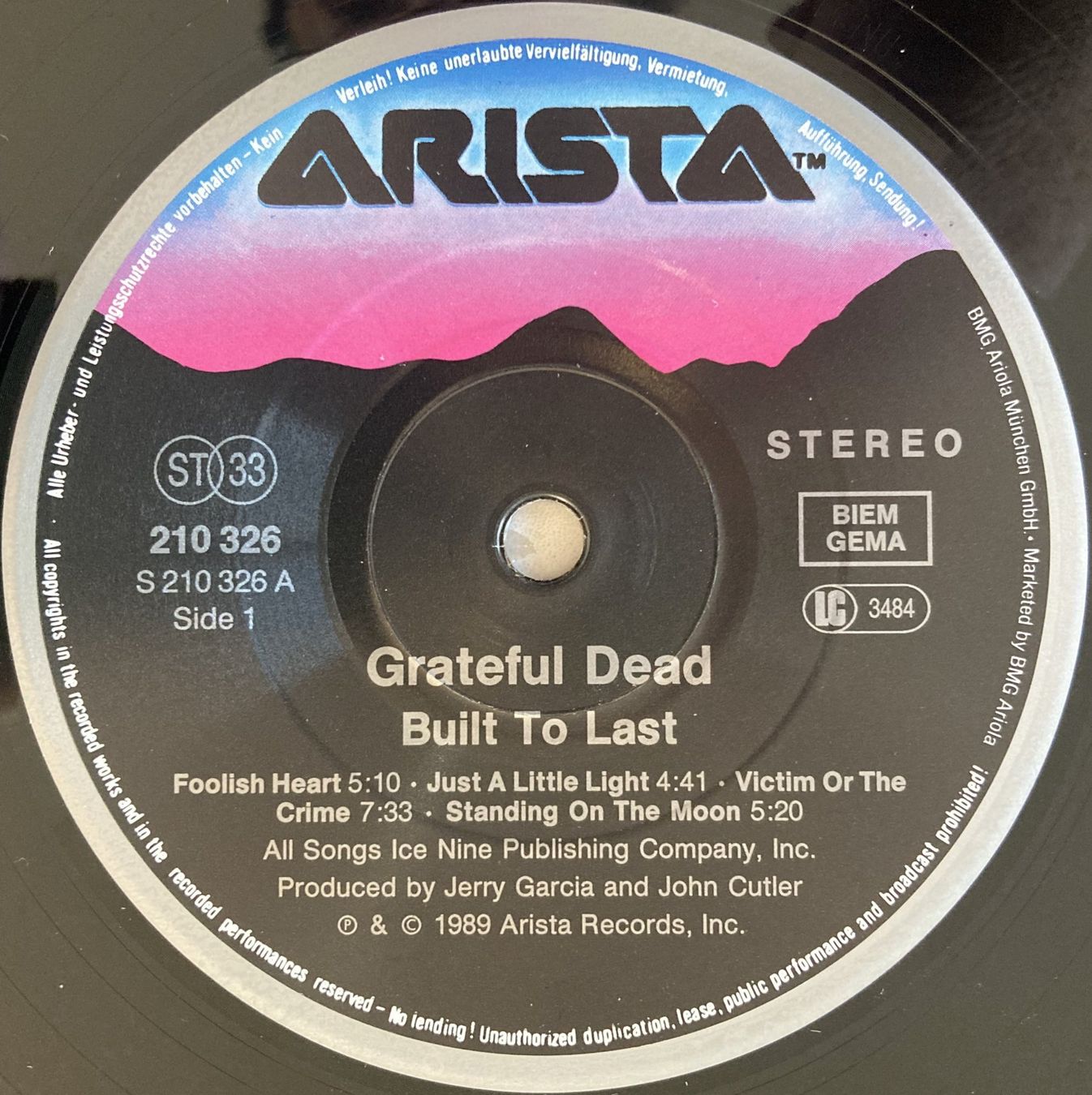 Schallplatten: GRATEFUL DEAD - BUILT TO LAST – Gebraucht aus Bottens von hotter-than-hell 3