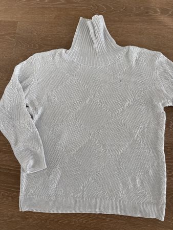 Maglione leggero grigio con collo alto taglia S