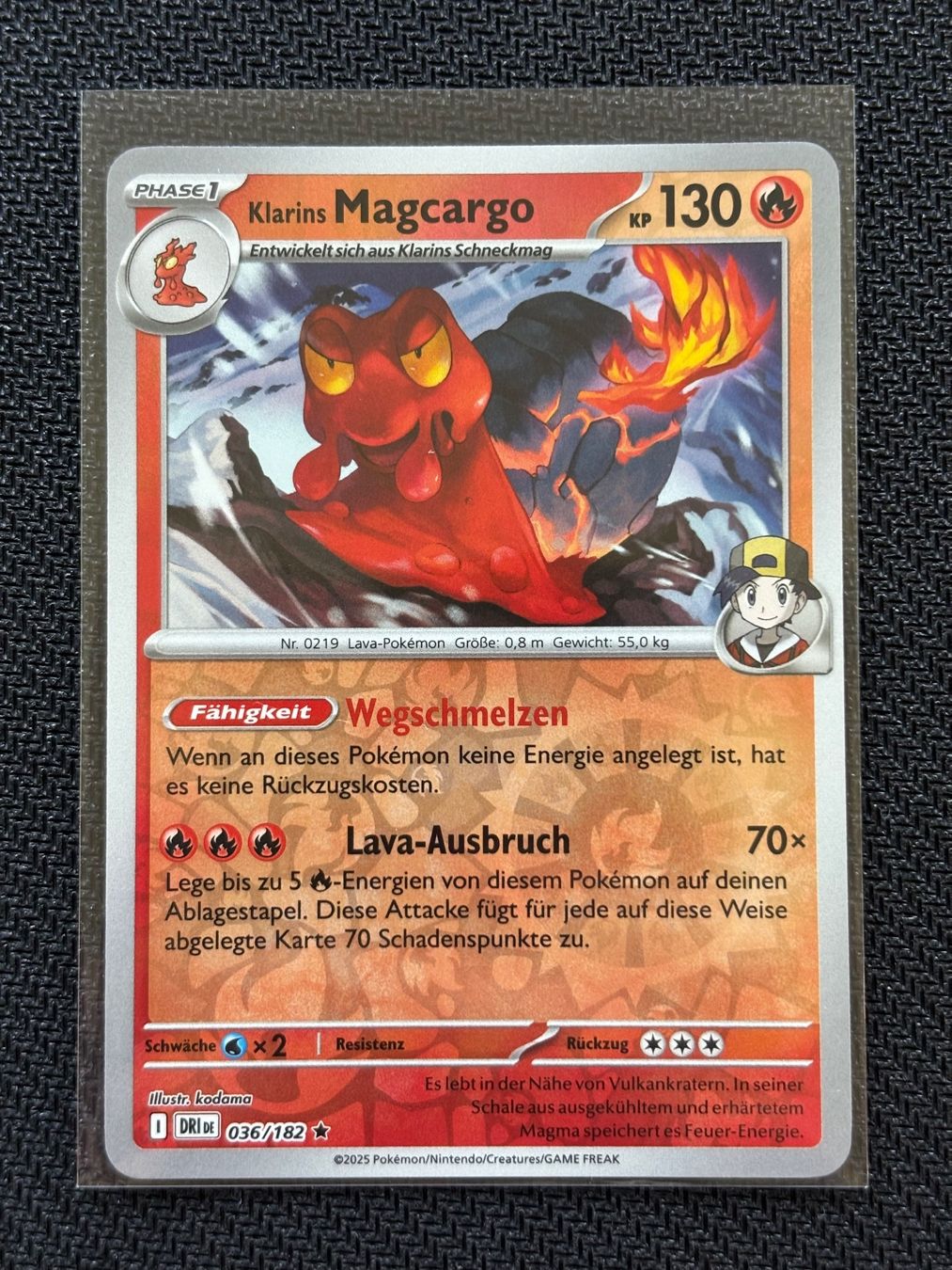Pokémon Sammelbilder & Trading cards: Klarins Magcargo DRI 036 Reverse Holo - Ewige Rivalen - DE – Neu (gemäss Beschreibung) aus Hergiswil NW von Feybyen