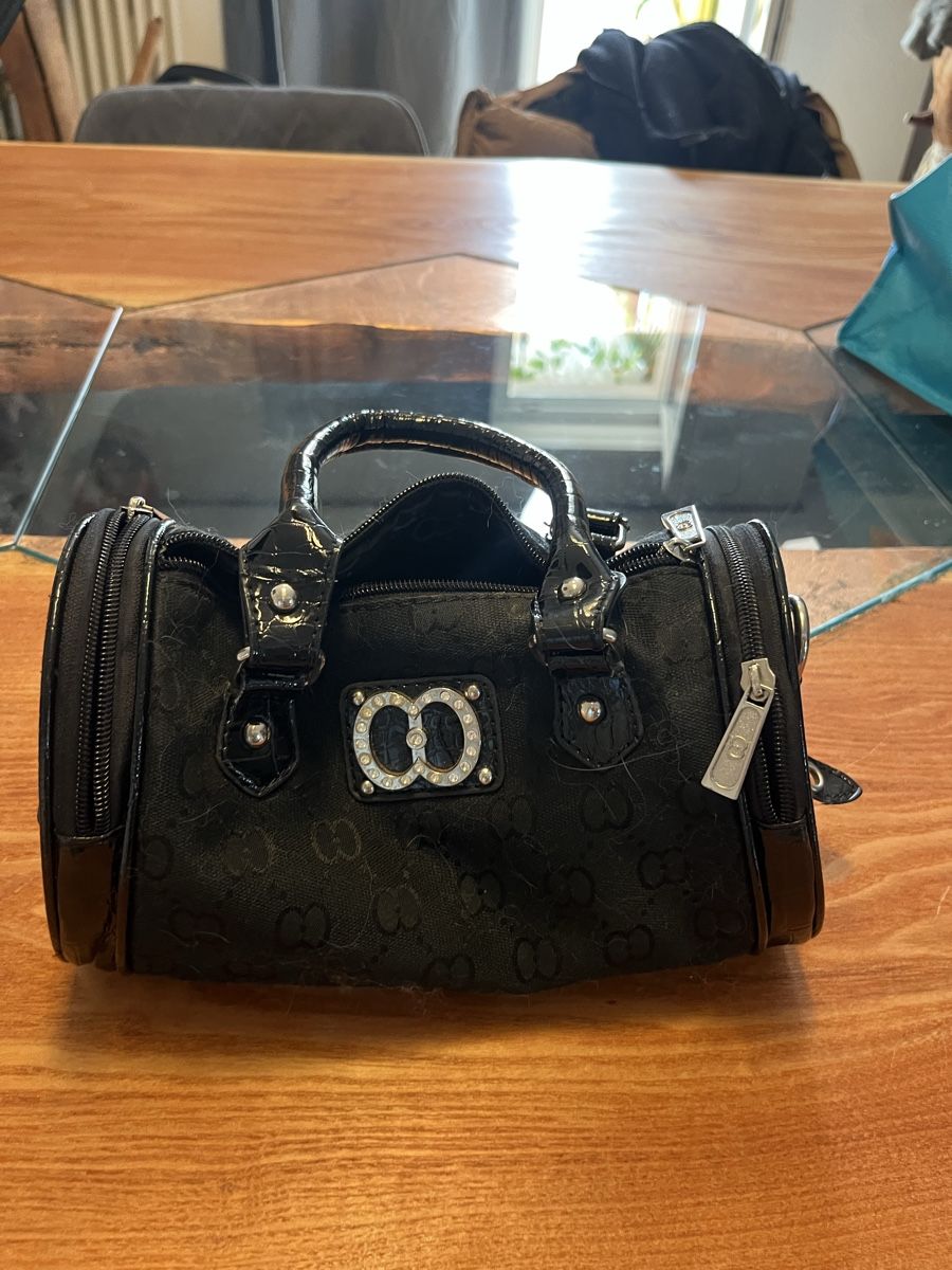 Borse da donna: Handtasche schwarz Glitzer Silber Gucci Style – Usato da Gelterkinden venduto da DominikWeissDesign