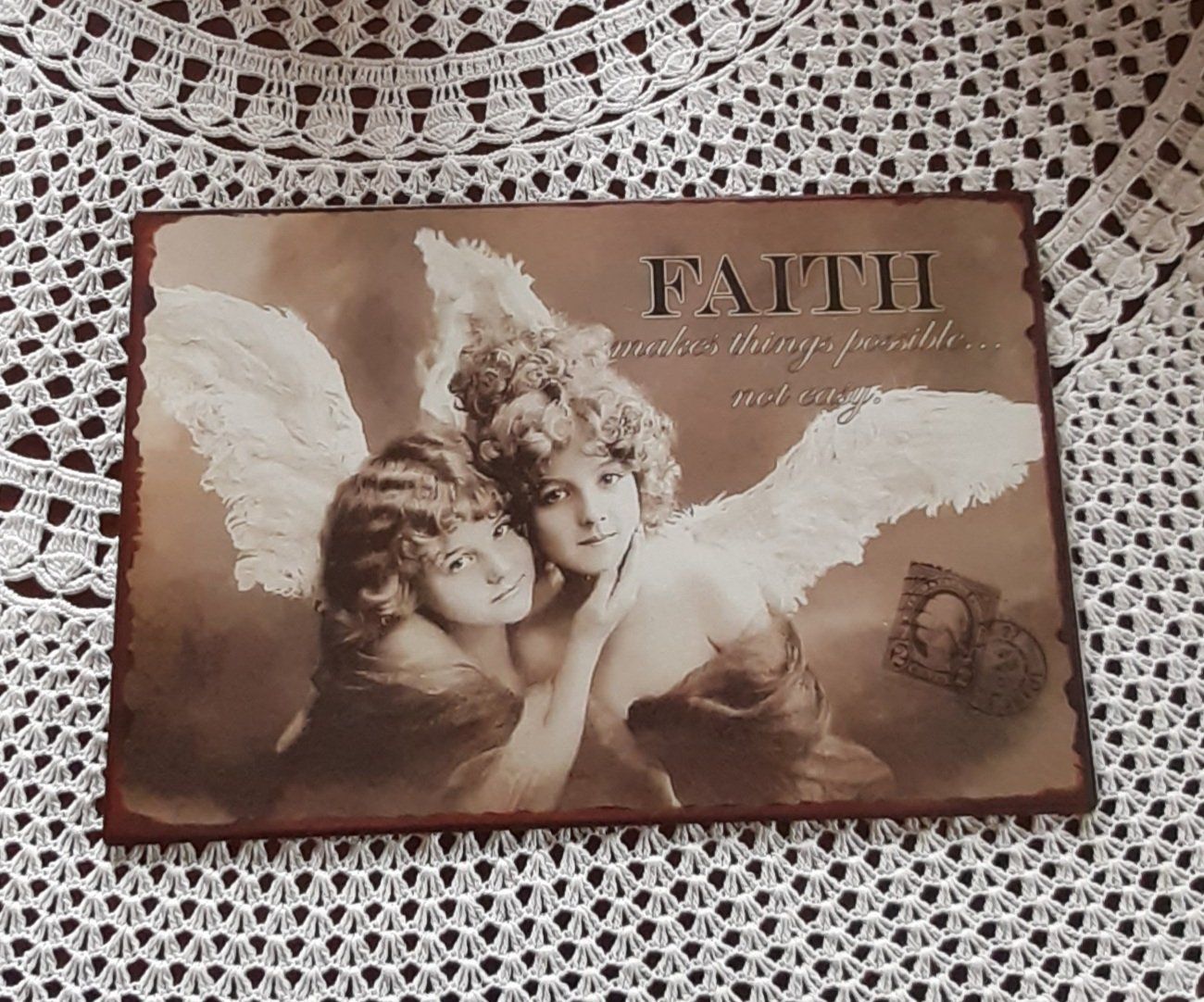 Insegne: Metallschild "Faith" – Nuovo (secondo la descrizione) da Baden venduto da berlimerli 3