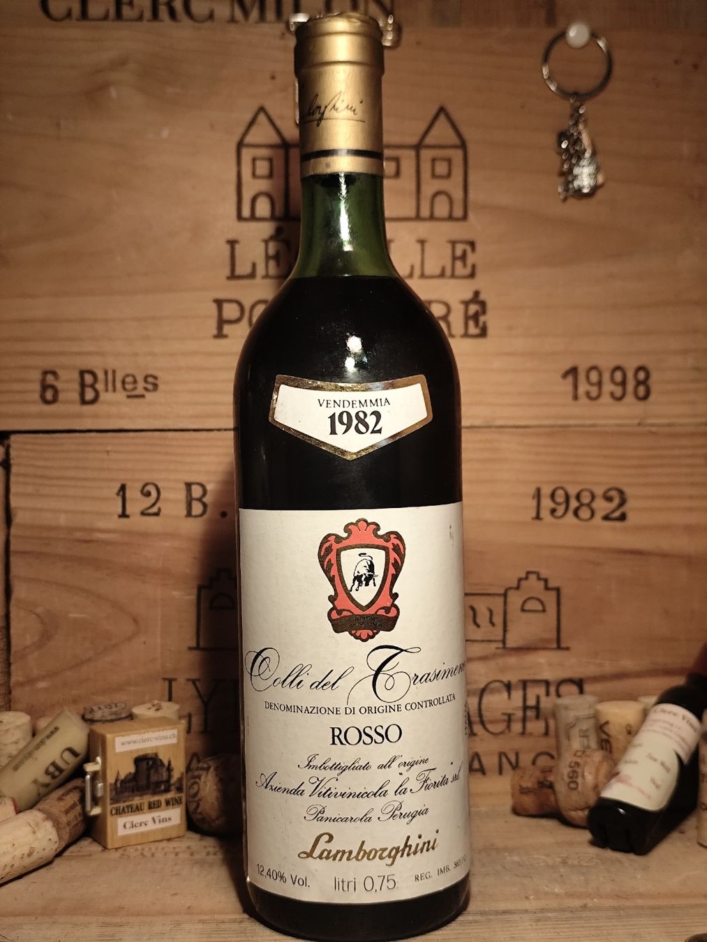 Vino: 1982 Lamborghini, Colli del Trasimeno – Nuovo e nell'imballaggio originale da Büsserach venduto da Vintage-vins 5