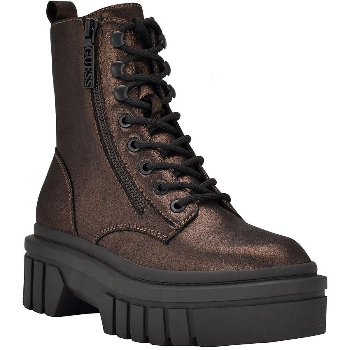 Guess Damenschuhe: Guess Womens Ferina 2 Ankle Combat – Neu und originalverpackt aus Genève von AGBERG