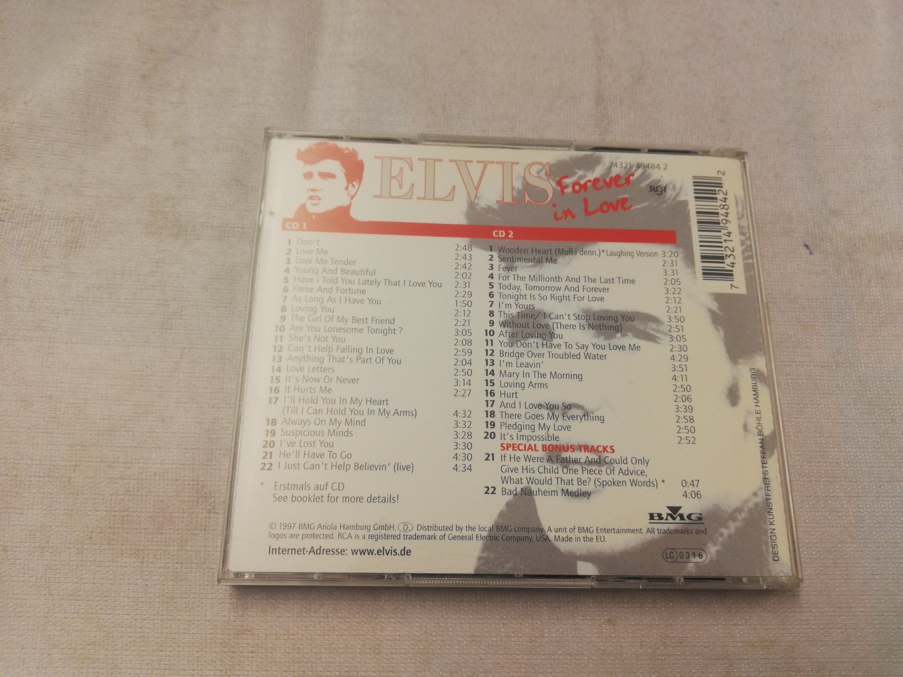 CD: ELVIS PRESLEY - FOREVER IN LOVE – Usato da Bern venduto da Vinylsound.ch 1