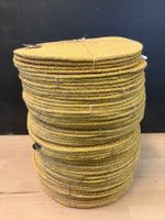 60 x Tischmatten Tischset British Colour Standard gelb Jute