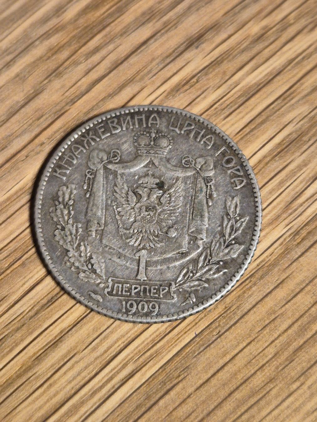 Tutti le monete: Montenegro - 1 Perper 1909 Silber - selten! – Usato da Mels venduto da Goldenfalcon