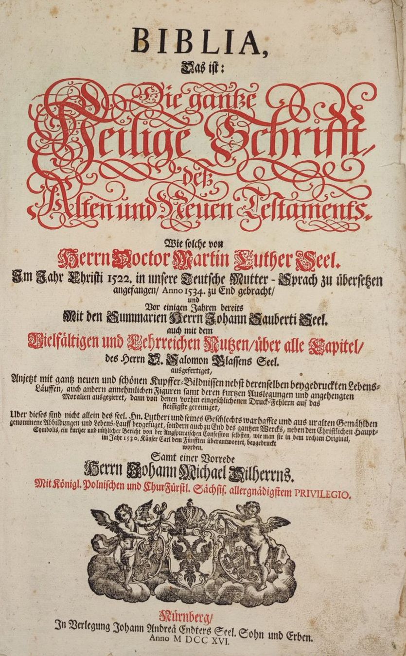 Libri: BIBLIA GERMANICA NÜRNBERG 1716 – Usato da Goldach venduto da Gaip 3