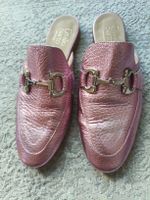 Emilio Sarto Pantoletten pink Grösse 40 Leder 