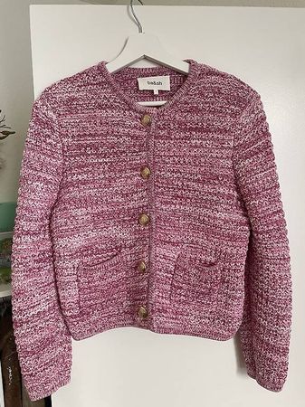 Jaquette Ba&sh T1 rose/blanche