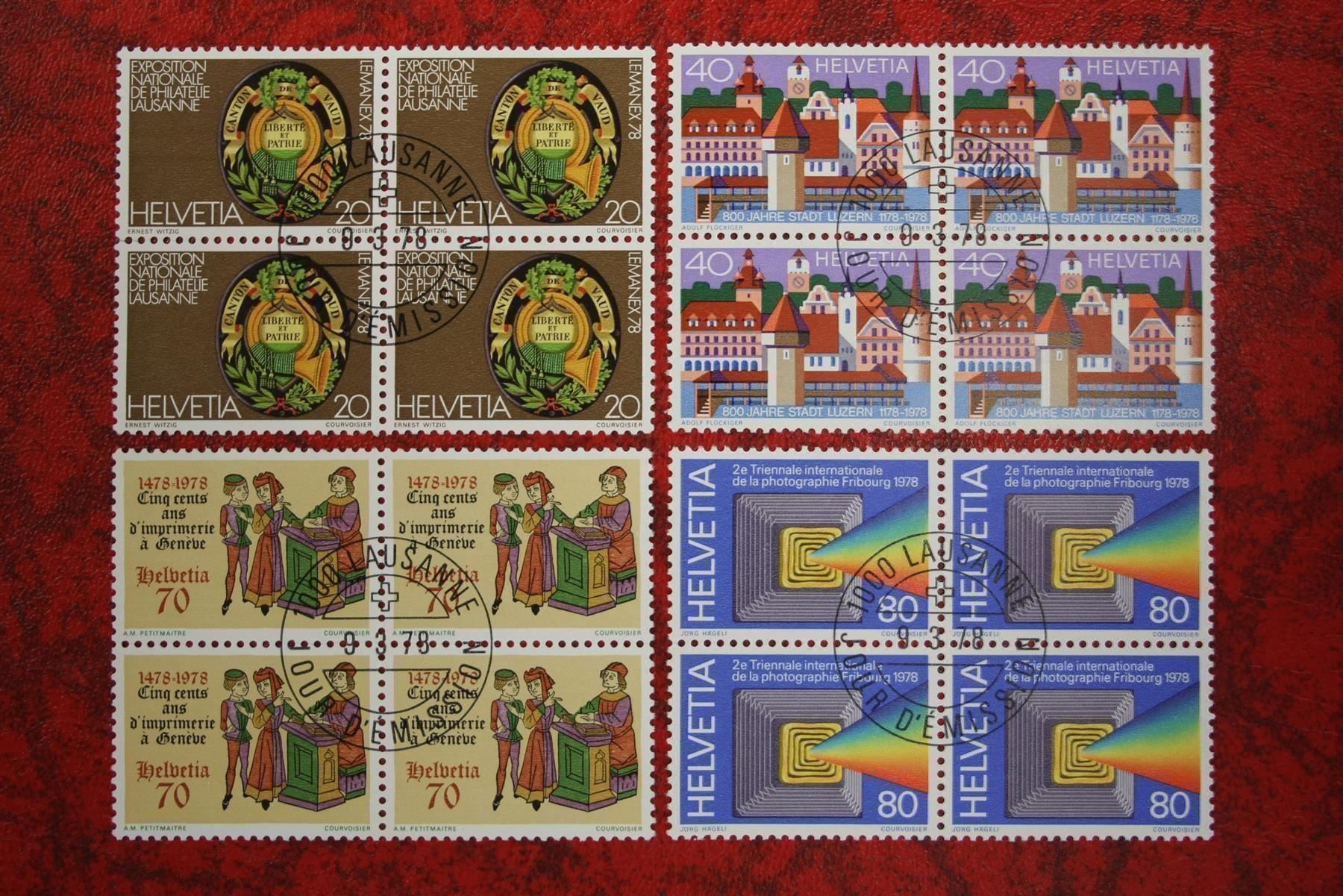 Tous les timbres: 1978: 603-606 4er-Block ET – D'occasion à Deitingen par Lglobi