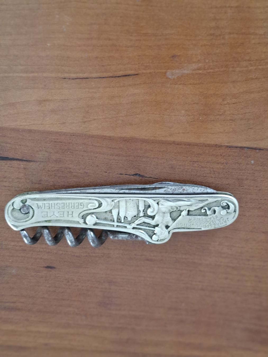 Couteaux de poche: Sackmesser antik jugendstil glashüttenwerke  heye – Défectueux à Niederlenz par bagua1