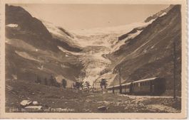 AK Alp Grüm - Berninabahn e ghiacciaio del Palü - 1923