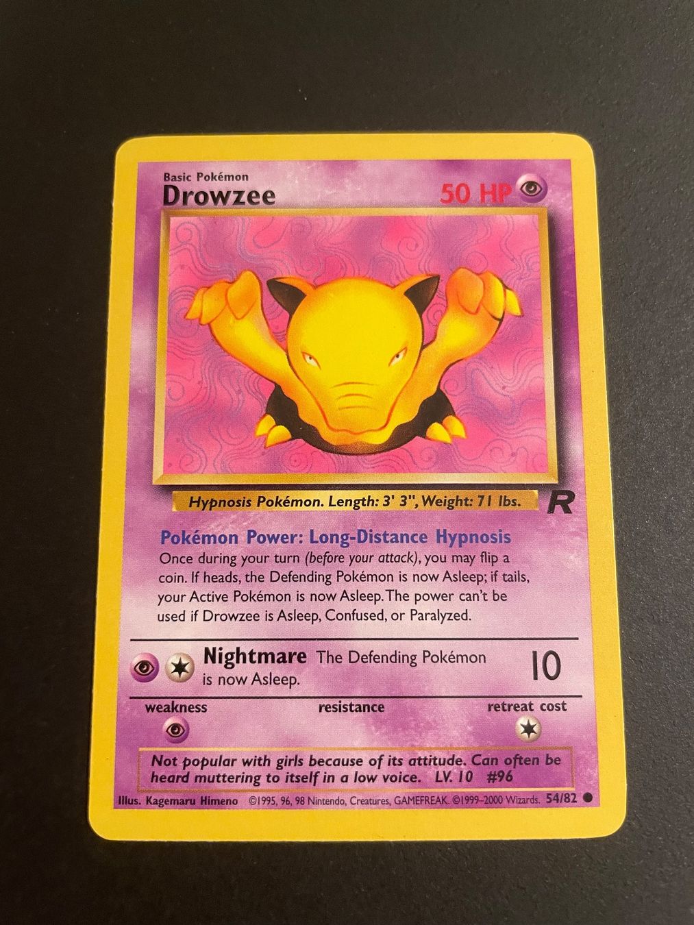 Pokémon Cartes à collectionner: Drowzee 54/82 Team Rocket – D'occasion à Zürich par pokemon_cards