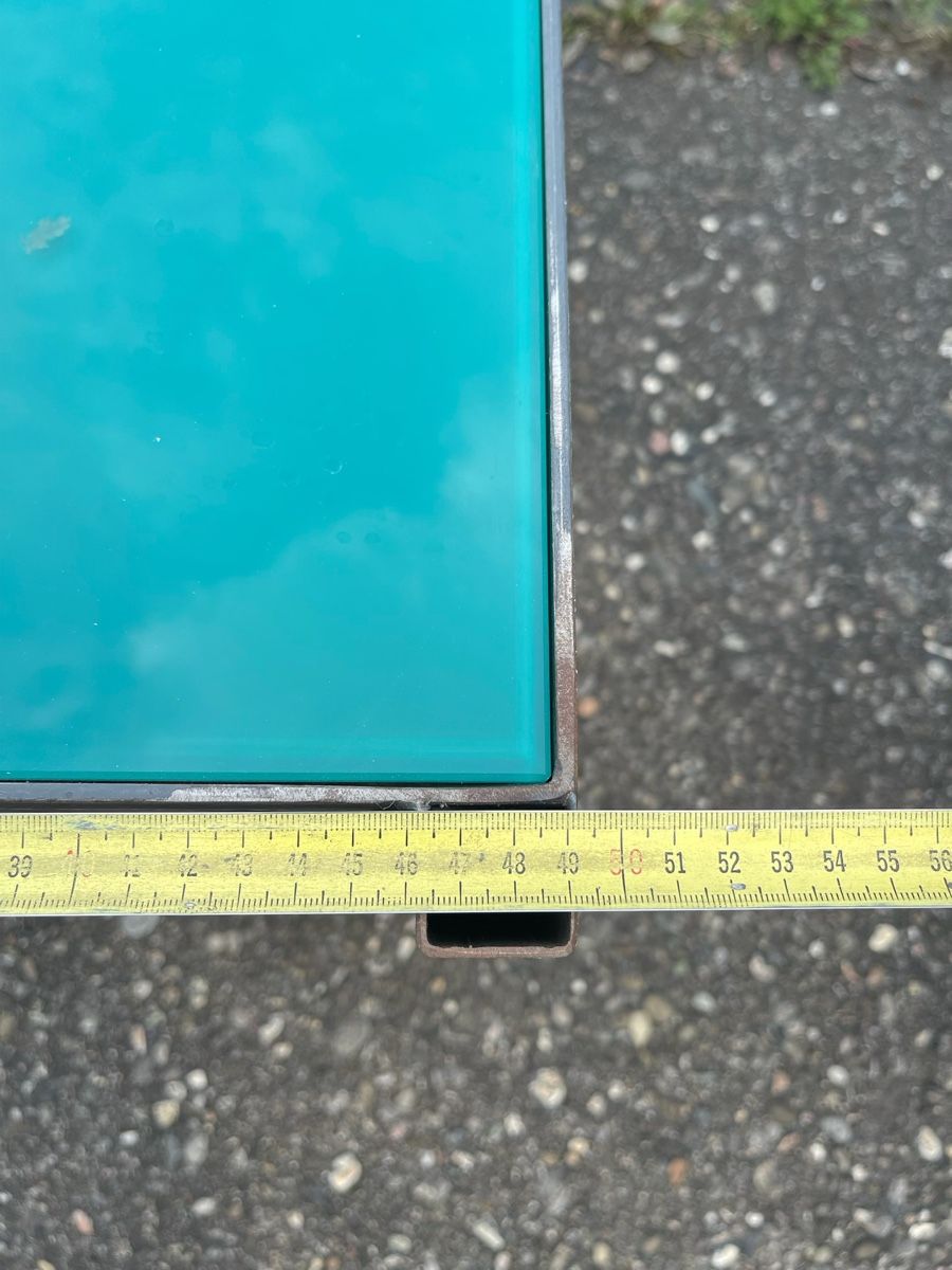 Tavoli: Glastisch aus Metall & Glas Top! – Usato da Bubendorf venduto da Isewalti 2