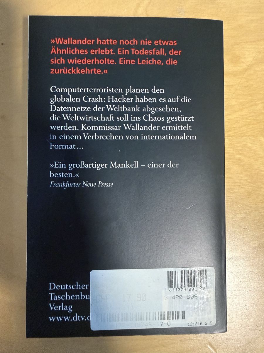 Libri: Henning Mankell 3 Bücher – Usato da Menziken venduto da Slechtvalker 4