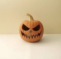 Halloween-Kürbis | Klassisches Jack-o-Lantern-Design 