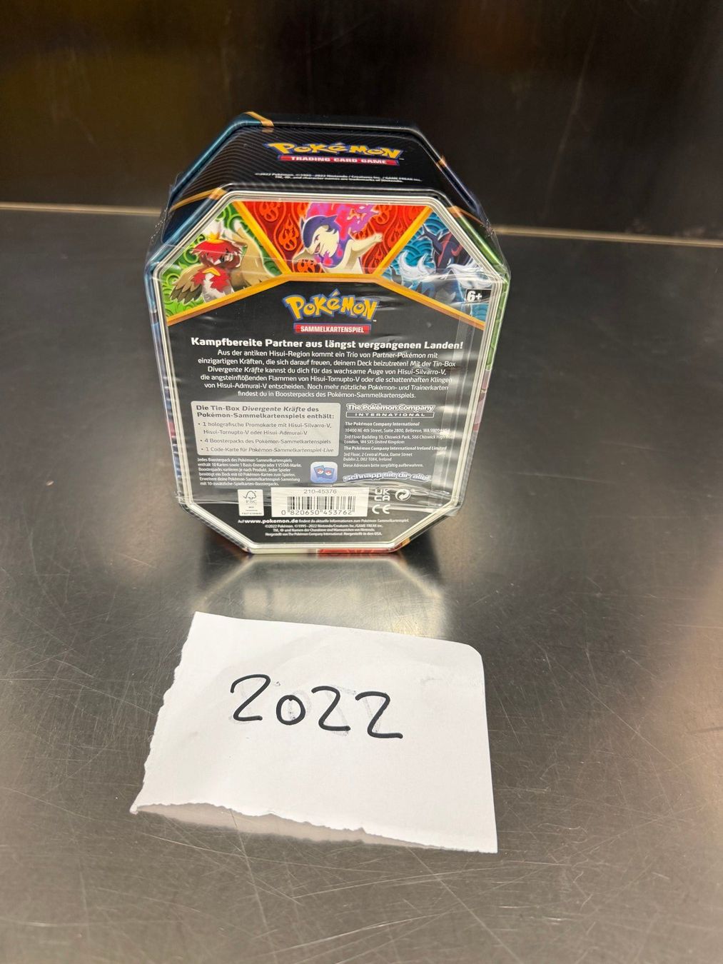 Pokémon Carte collezionabili: POKEMON-TIN BOX-DMURI V-2022 – Nuovo e nell'imballaggio originale da Frick venduto da RC2367 1