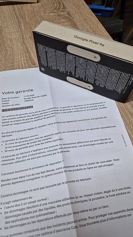 Telefoni cellulari / Smartphones: Google Pixel 9a 128GB Noir  NEUF scellé – Usato da Courfaivre venduto da lea_x7nm 2