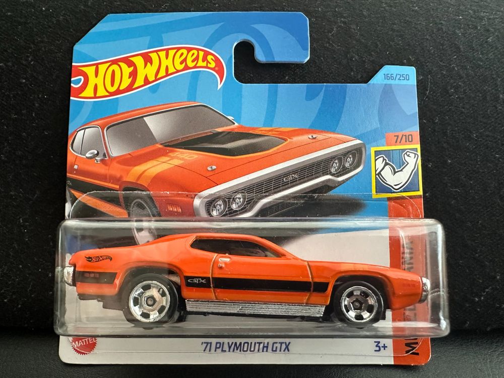Miniature Plymouth GTX Hot Wheels échelle 1/43 - Verte, Occasion Bon état