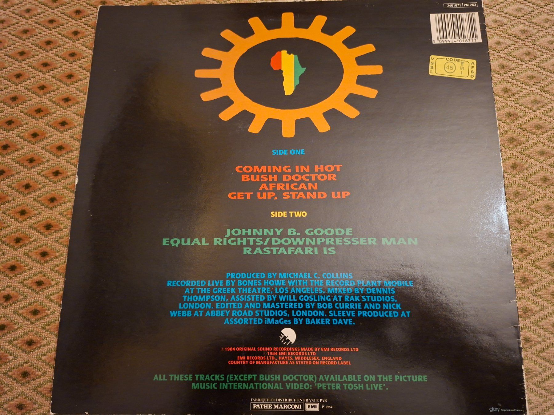 Dischi in vinile: Reggae LP - Peter Tosh - Captured Live - 1984 – Usato da Bernex venduto da Wannabehasbeen01 1