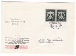 Lettre de Solothurn BPA A355 pour Dagmersellen le 28.VII.45