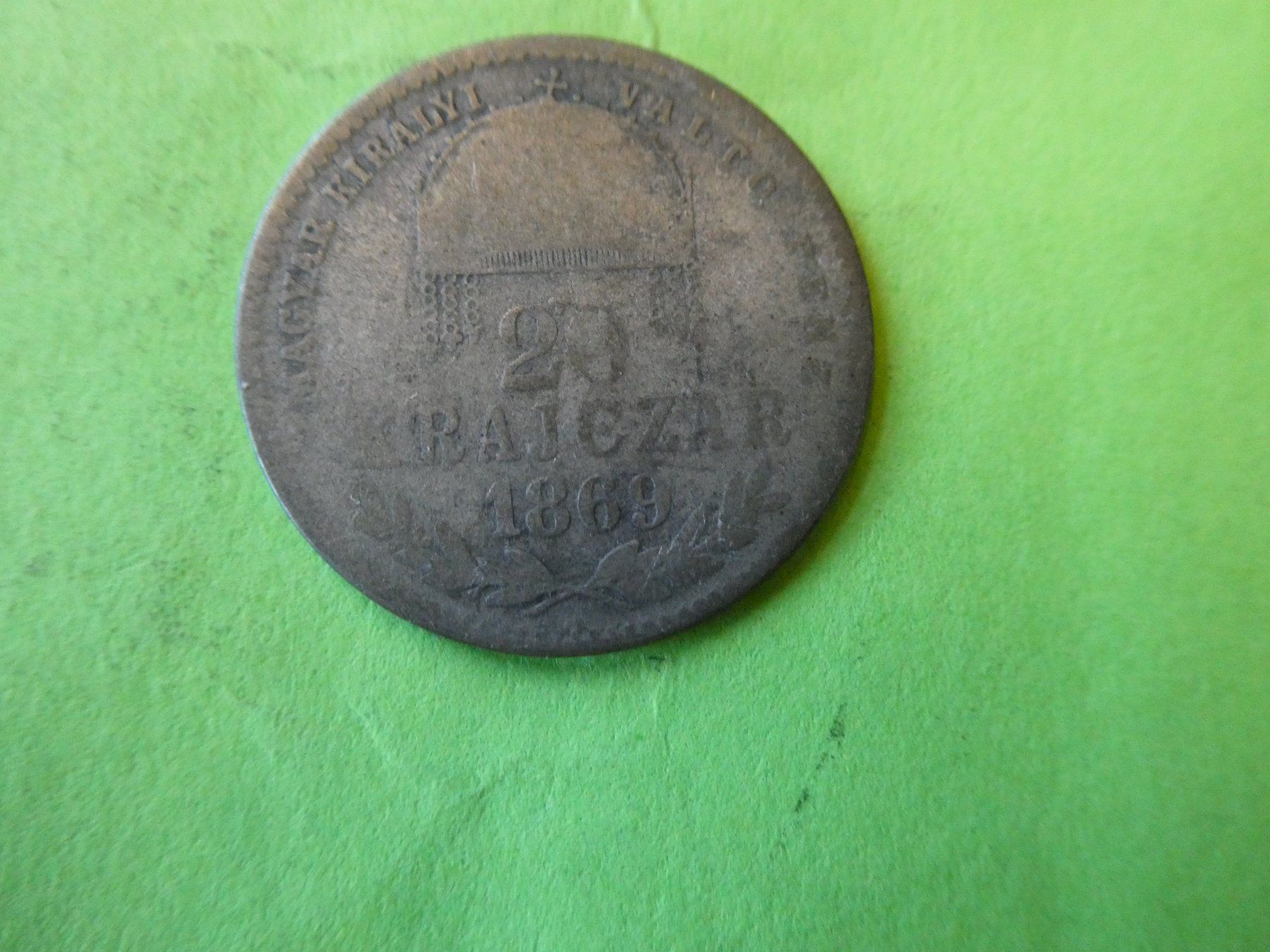 Tutti le monete: Ungarn 1869, 20 Kreuzer - Silber – Usato da Hinterforst venduto da Rohusri