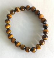 Tigerauge Armband, facettiert Beads 8mm