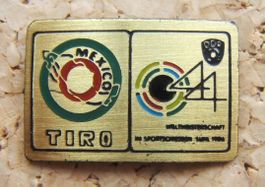 PIN MEXIKO WM SPORTSCHIESSEN 1986 , SUHR, DDR