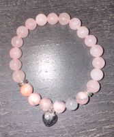 Perlenarmband Herz, rosa, Armband, bracelet, rose