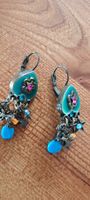 Boucles d'oreilles pendantes turquoise bohèmes chic