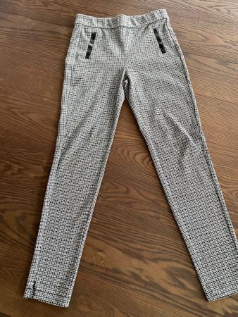 Damenhose, grau/schwarz, Gr. 38