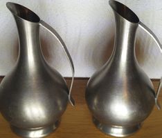 2er Set Zinnkrüge, Vintage Design, Zeitlos Schick!