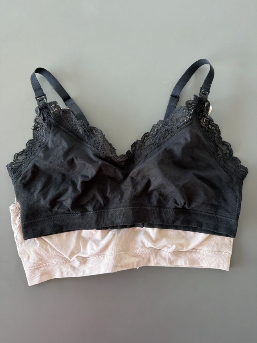 Altra biancheria intima: 2er Pack Still-BHs Spitze Schwarz/Nude Gr. M – Usato da Stäfa venduto da Gioviii