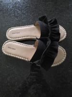 Graceland Sandalen mit Rüschen, Schwarz, Grösse 40 NEU🌸