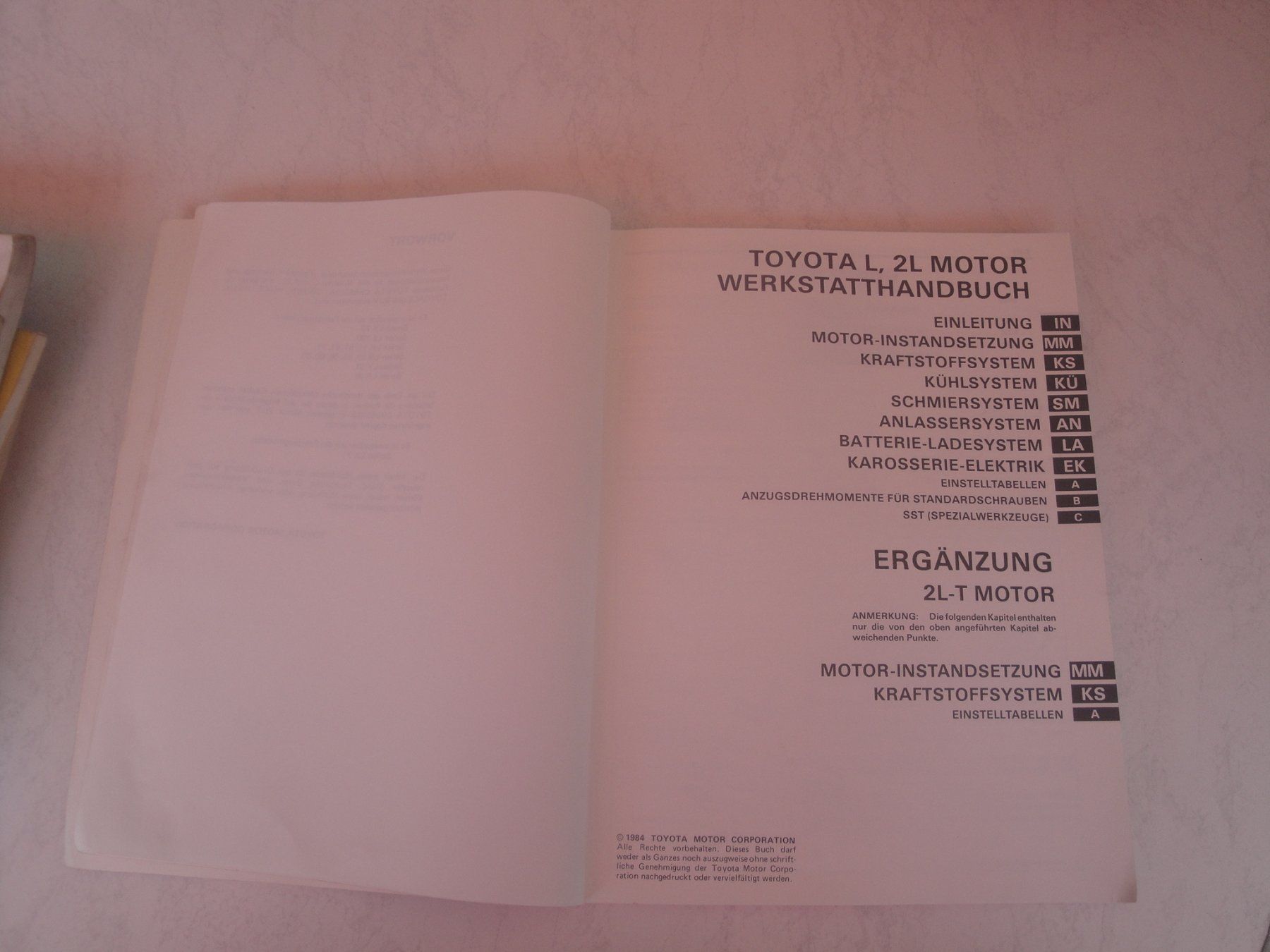 Libri: Toyota Werkstatthandbuch 1984 – Usato da Zollikerberg venduto da Kui 2