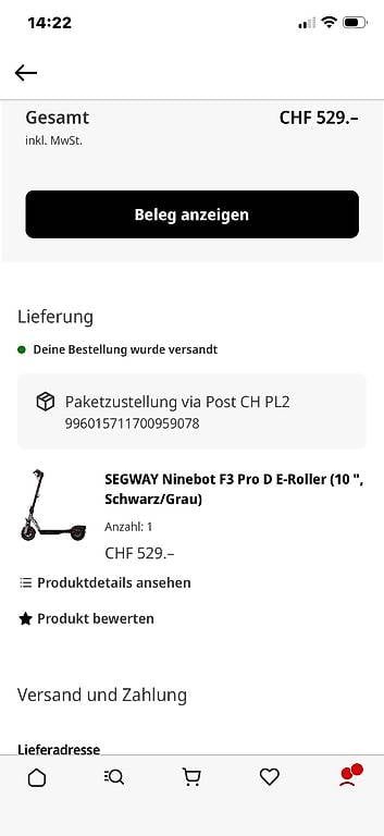 Veicoli elettrici: E-Scooter Segway ninebot F3 – Usato da Neuenegg venduto da Stifu 3