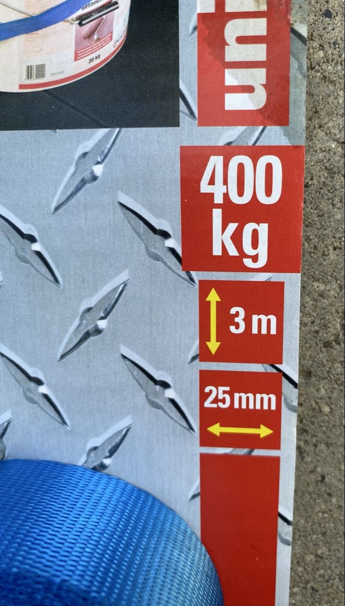 Macchine rilegatrici: Spanngurt, 400kg, 3m – Nuovo e nell'imballaggio originale da Rabius venduto da bri_ca76 1