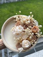 🕯️Candela artigianale in ciotola di Jesmonite