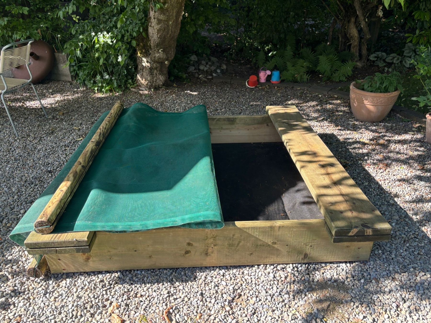 Sabbiera per bambini: Sandkasten Holz mit Abdeckung – Usato da Frauenfeld venduto da GMat85 1