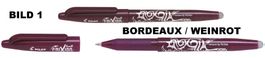 Pilot Roller + Deckel * Frixion Ball 07 * BORDEAUX - WEINROT