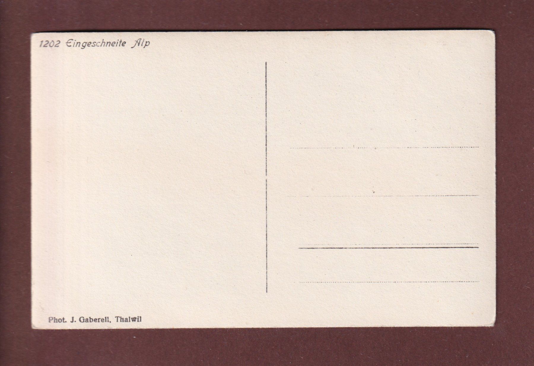 Cartoline postali: Eingeschneite ALP – Usato da Pully venduto da nicecards 1