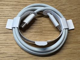 🔌🔋 100cm USB-C auf USB-C Kabel geflochten