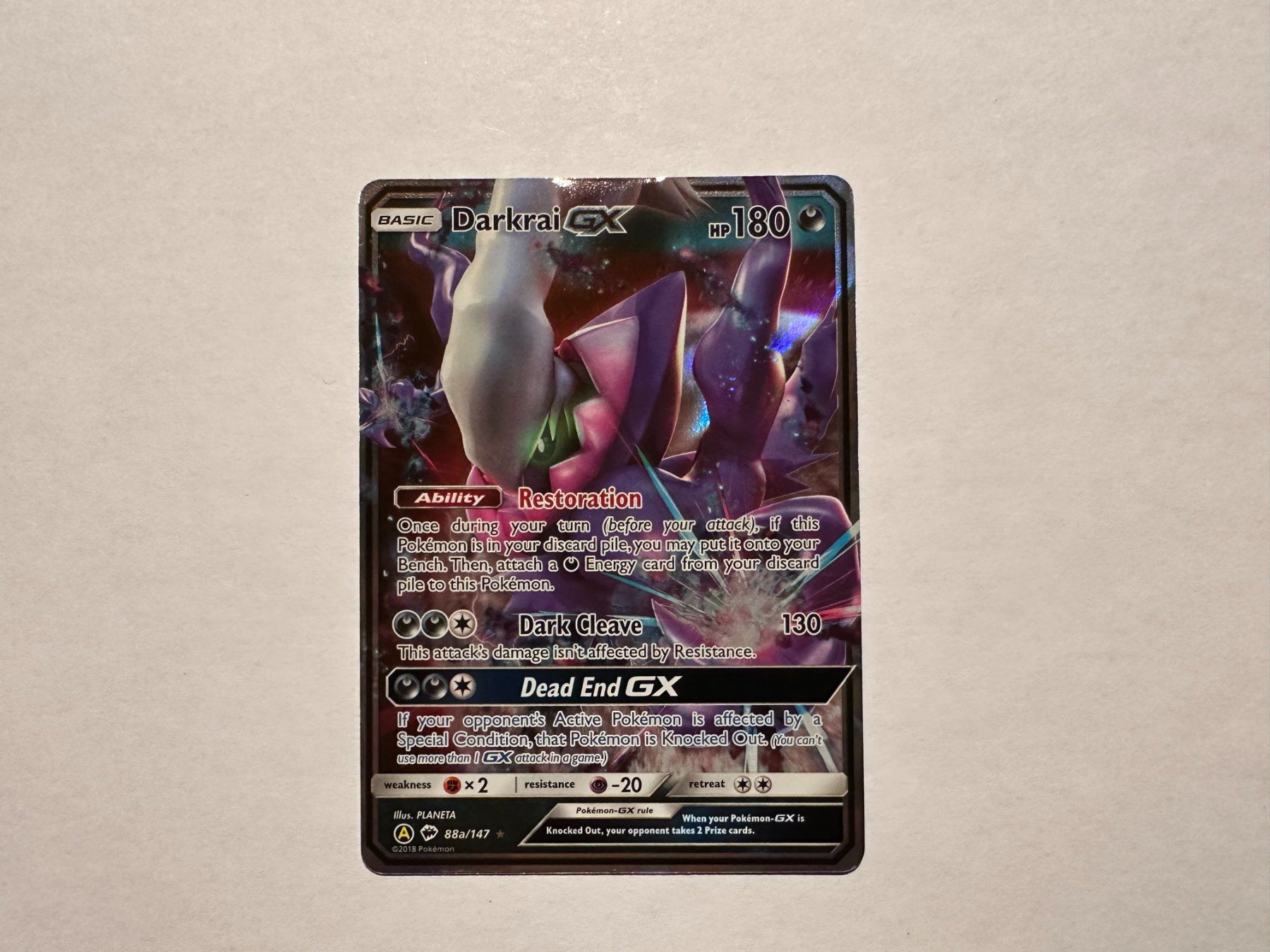 Pokémon Sammelbilder & Trading cards: Darkrai GX Burning Shadows EN – Gebraucht aus Hagendorn von Pokecollectorch 1