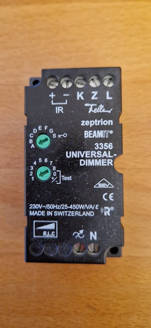 Feller Componenti elettronici: Zeptrion Universaldimmer – Usato da Bischofszell venduto da aquarius0280