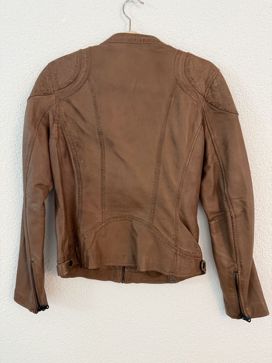 Giacche: Damen Lederjacke – Braun, Grösse M – Usato da Neerach venduto da Meli_sara 2